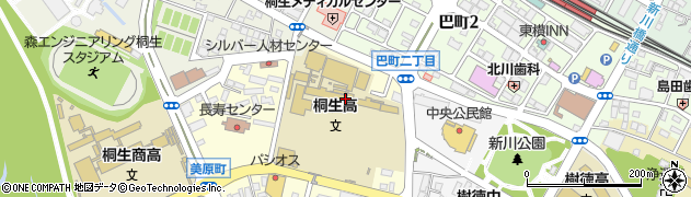 群馬県立桐生高等学校周辺の地図