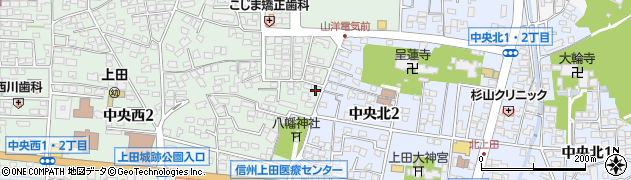 海野町商店街駐車場周辺の地図