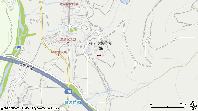 〒386-0004 長野県上田市殿城の地図