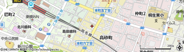横浜銀行桐生支店周辺の地図