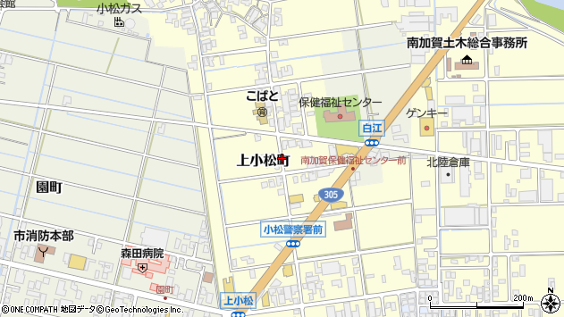 〒923-0802 石川県小松市上小松町の地図