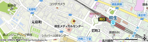 鮨ダイニング 美喜仁館 桐生店周辺の地図