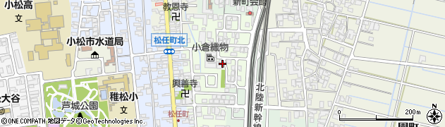 石川県小松市新町周辺の地図