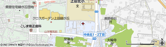 長野県上田市中央北周辺の地図