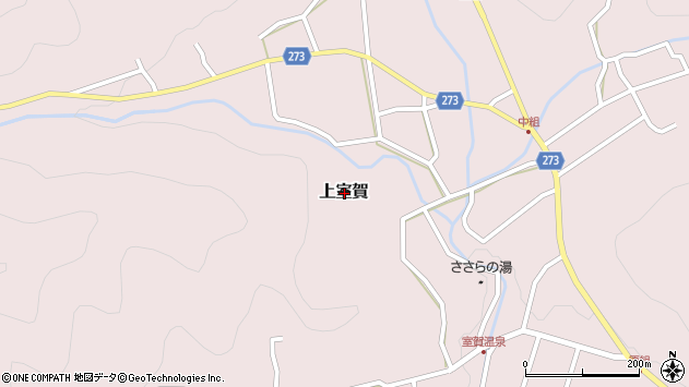 〒386-1541 長野県上田市上室賀の地図