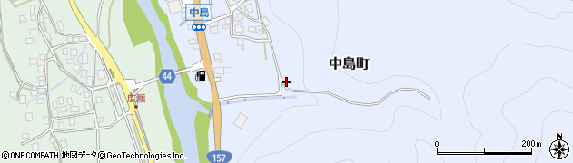 石川県白山市中島町（ヌ）周辺の地図