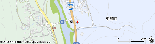 石川県白山市中島町（イ）周辺の地図