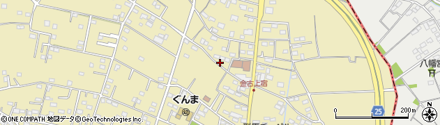 群馬県高崎市金古町周辺の地図