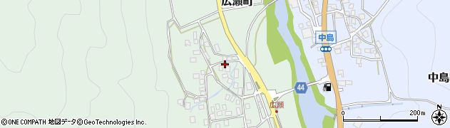 石川県白山市広瀬町ニ198周辺の地図