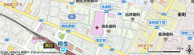 東京ＦＵＴＯＮカンパニー　桐生店周辺の地図