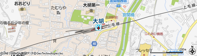 大胡駅周辺の地図