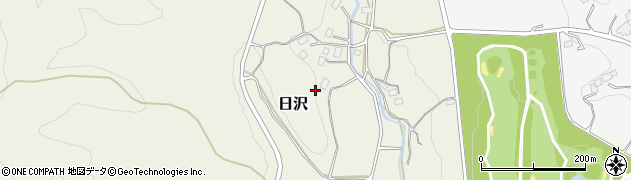 茨城県笠間市日沢周辺の地図
