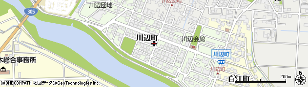 石川県小松市川辺町周辺の地図