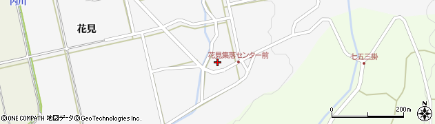 池田町花見集落センター周辺の地図
