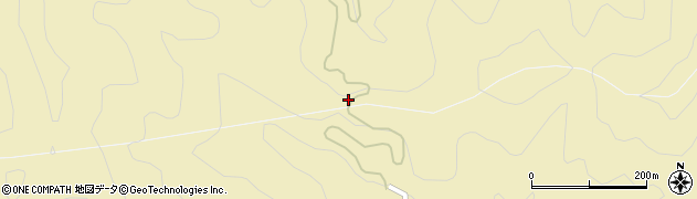 横尾峠周辺の地図