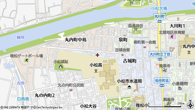 〒923-0902 石川県小松市古城町の地図