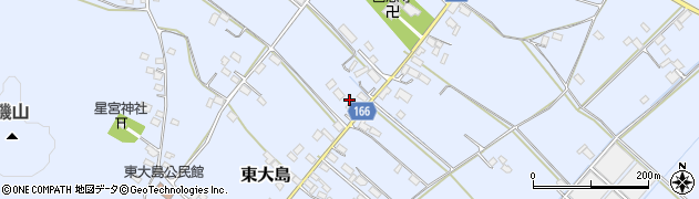 栃木県真岡市東大島1195周辺の地図