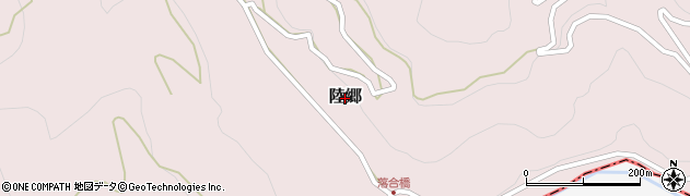 長野県池田町（北安曇郡）陸郷周辺の地図