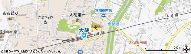 大胡駅前公園周辺の地図