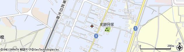 栃木県栃木市都賀町升塚121周辺の地図