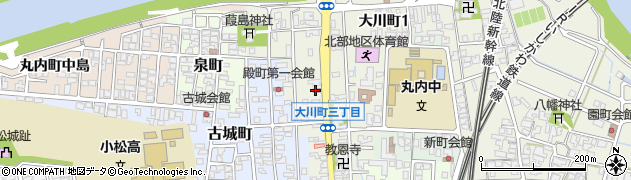 小松大川郵便局周辺の地図