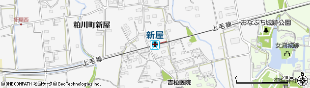 新屋駅周辺の地図