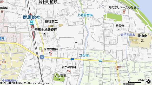 〒371-0851 群馬県前橋市総社町植野の地図