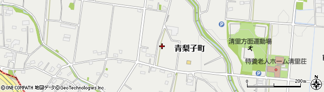 群馬県前橋市青梨子町周辺の地図