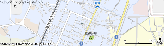 栃木県栃木市都賀町升塚86周辺の地図