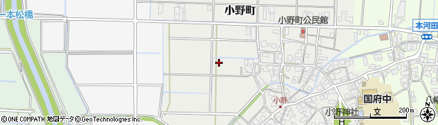 石川県小松市小野町周辺の地図