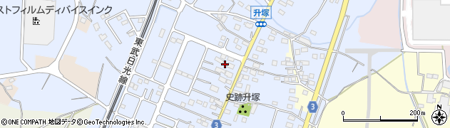 栃木県栃木市都賀町升塚87周辺の地図
