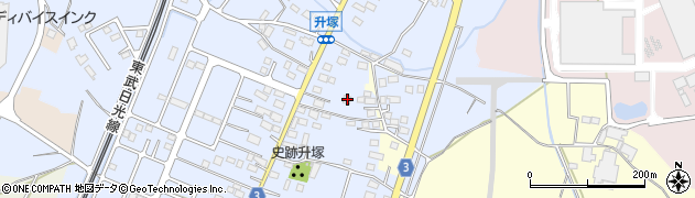 栃木県栃木市都賀町升塚43周辺の地図