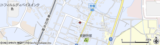 栃木県栃木市都賀町升塚88-1周辺の地図