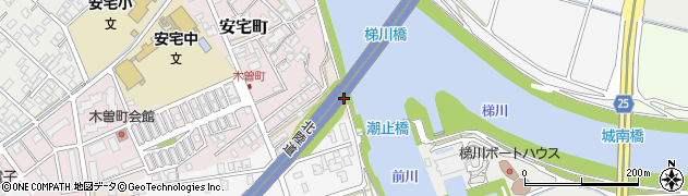石川県小松市安宅町（子）周辺の地図