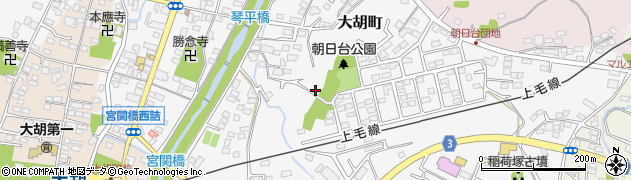 群馬県前橋市大胡町周辺の地図