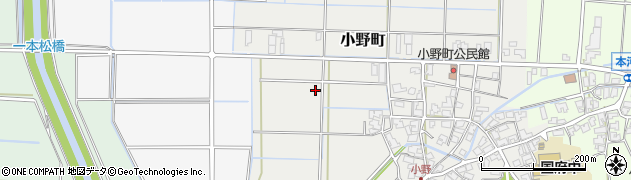 石川県小松市小野町（丁）周辺の地図