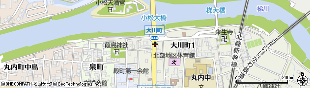 石川県小松市大川町周辺の地図