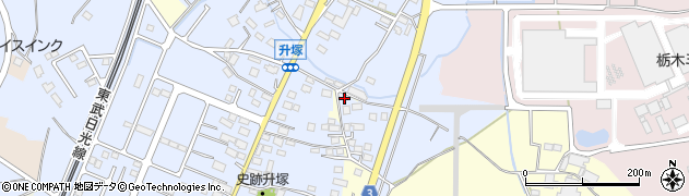 栃木県栃木市都賀町升塚33周辺の地図