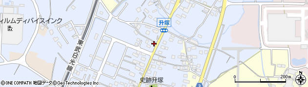 栃木県栃木市都賀町升塚91周辺の地図