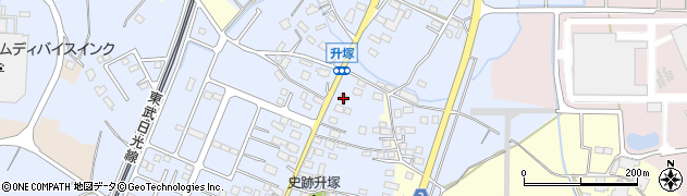 栃木県栃木市都賀町升塚38周辺の地図