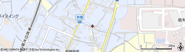 栃木県栃木市都賀町升塚34周辺の地図