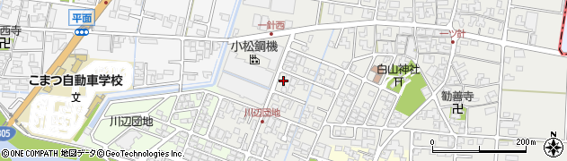 石川県小松市一針町（ル）周辺の地図