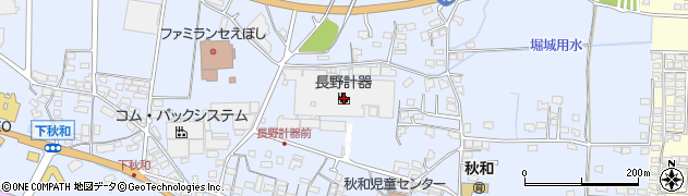 長野計器株式会社　上田計測機器工場総務部周辺の地図