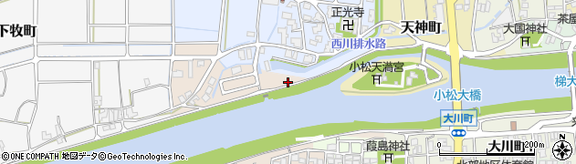 石川県小松市丸内町（土形）周辺の地図