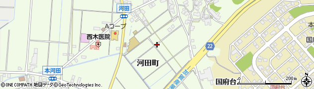 石川県小松市河田町（子）周辺の地図