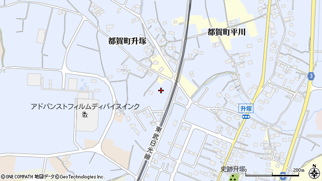 〒328-0114 栃木県栃木市都賀町升塚の地図