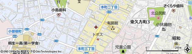 三越桐生周辺の地図
