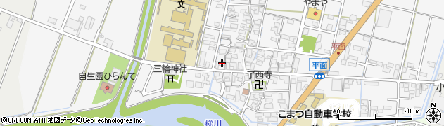 石川県小松市平面町ヨ167周辺の地図
