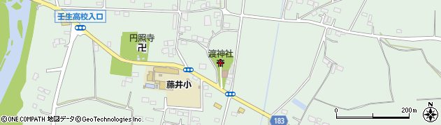 渡神社周辺の地図