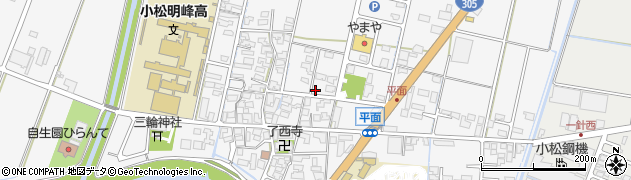 石川県小松市平面町ヨ6周辺の地図